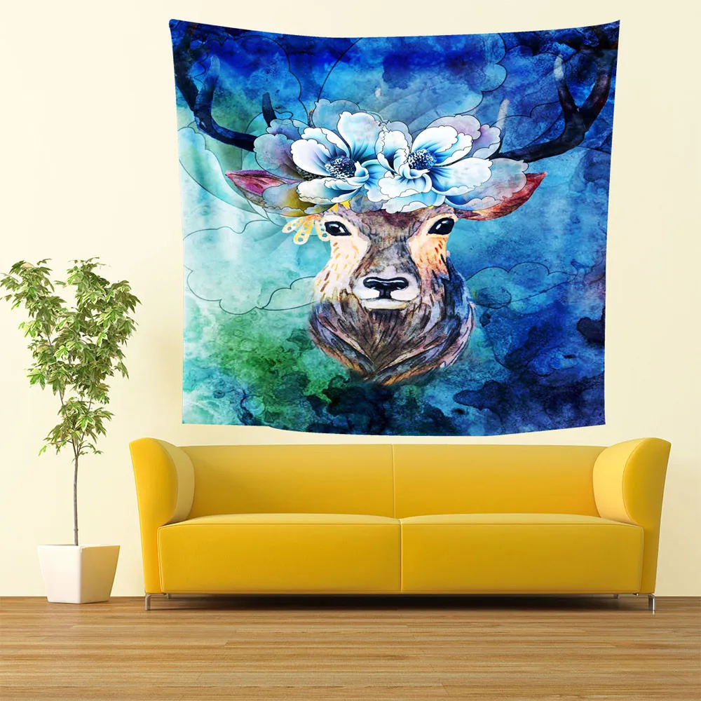 Домашний интерьер богемная МАНДАЛА ГОБЕЛЕН настенный висящий песчаный пляж