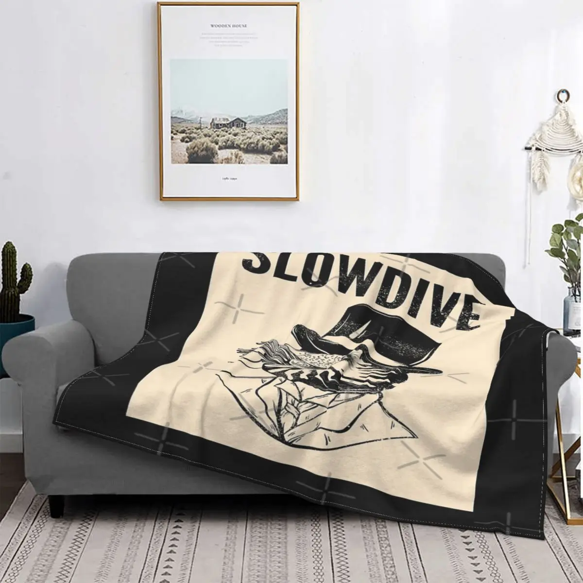 

Одеяло с винтажным логотипом Slow Dive, покрывало для кровати, плед, полотенце, одеяло, Флисовое одеяло, плед и одеяло