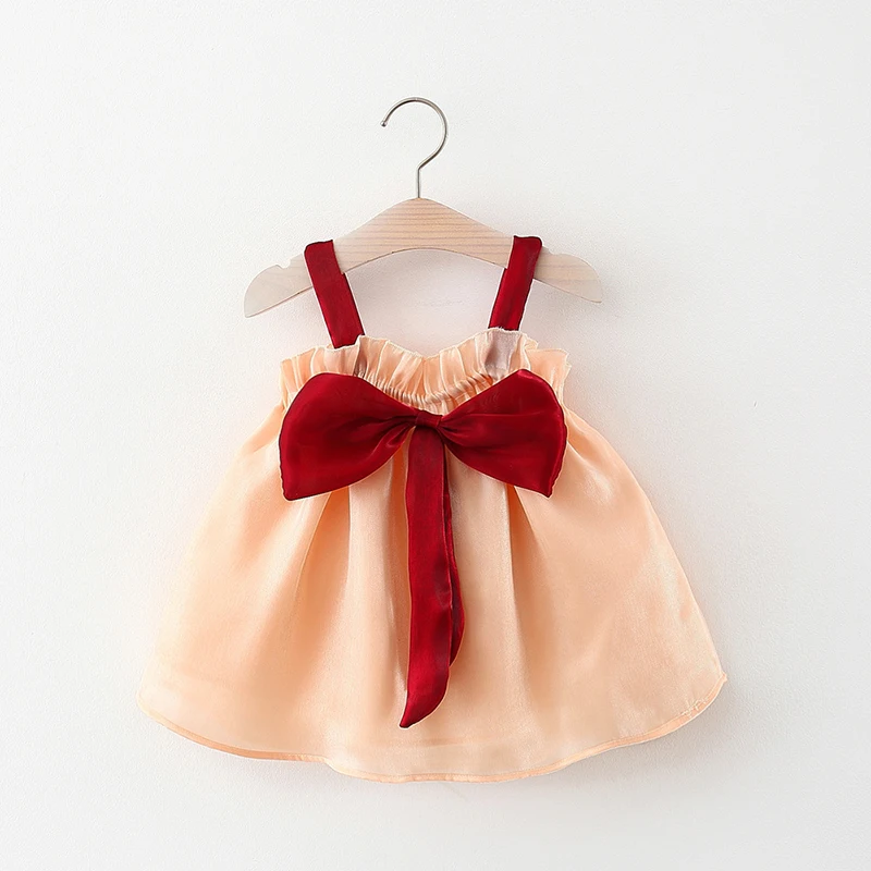 

Bow Baby Girl Summer Dress 1st Birthday Princess Toddler Girl Dresses for Newborn Birthday Party Tutu Dress Infant Clothing 0-2Y