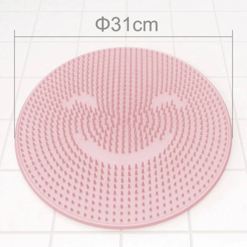 Silicone Bath Shower Back Brush Massager Bath Foot Brush Dead Skin Anti Skid Pad Bath Mats