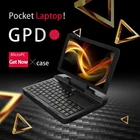 Недорогой карманный ноутбук, нетбук, компьютер, ноутбук GPD MicroPC 6 дюймов RJ45 RS232 HDMI-совместимый Windows 10 Pro 8 ГБ ОЗУ с подсветкой, черный