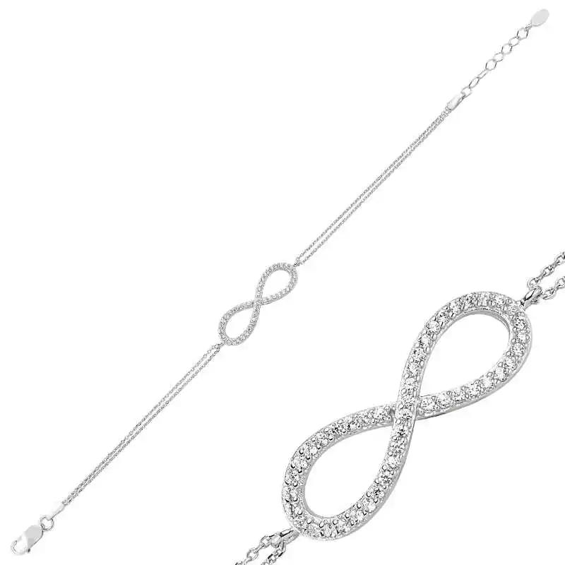 

Silverlina Silver Infinity Ladies Bracelet
