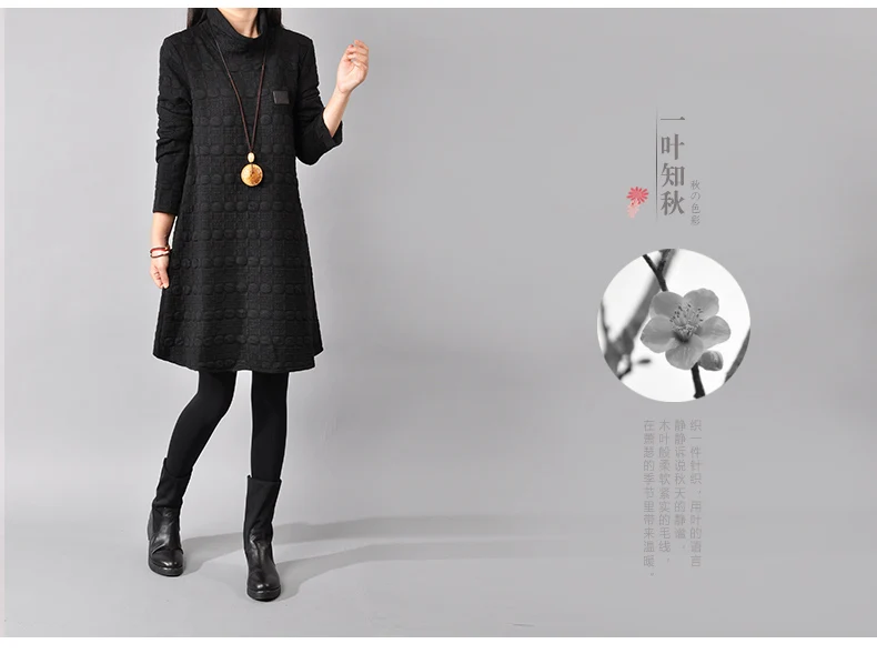 Водолазка с капюшоном платье для женщин плюс размер хлопковое стеганое зимнее