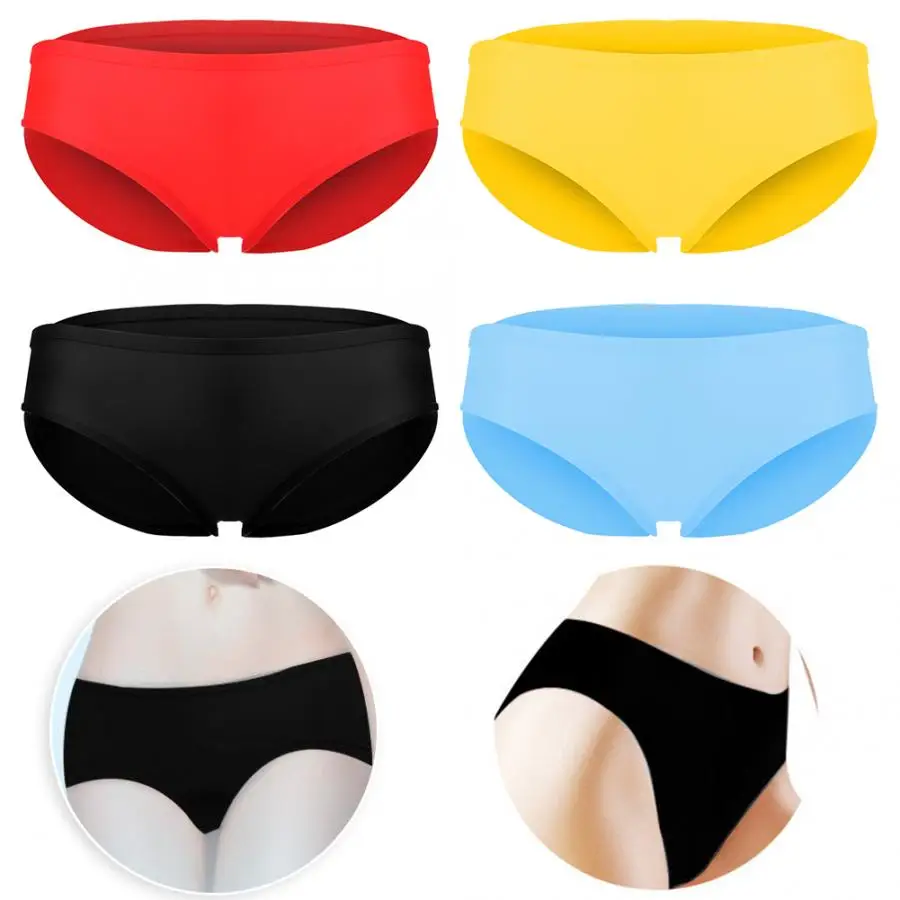 

Silicone Elastic Female Swimming Trunks Waterproof Antibacterial Swimming Trunks