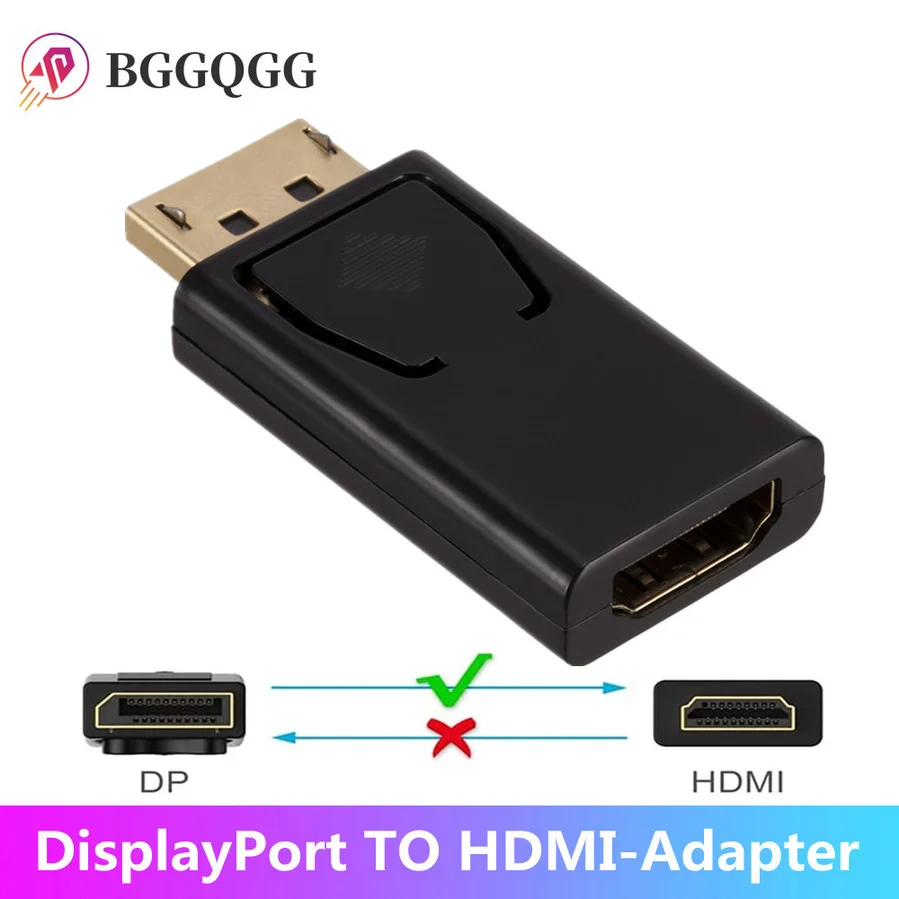 

DisplayPort to HDMI-compatible Adapter Converter DP to HDMI-compatible HD TV Cable Adapter Audio Video For PC TV Projector