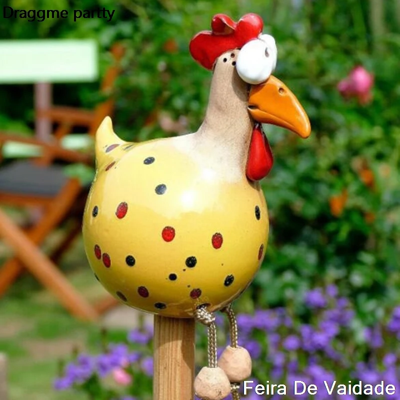 

Resin Crafts Cute Chicken Rooster Decorative Resin Ornament Crafts Home Decoration For Garden/Office Desk Mother's Day Gift