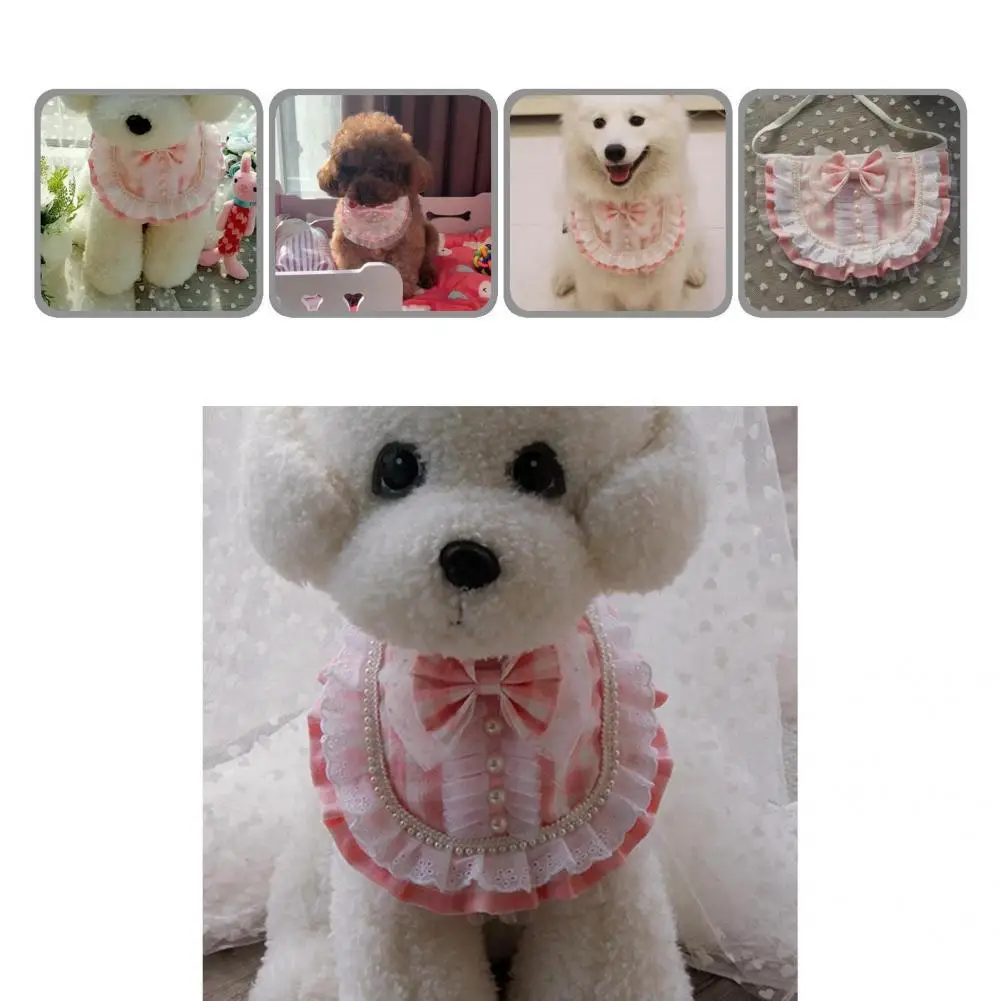 Привлекательный отличный декоративный нагрудник для домашних питомцев розового