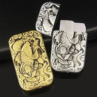 cool butane windproof lighter personality creative metal embossed fish torch straight into cigarette lighter smoking accessories