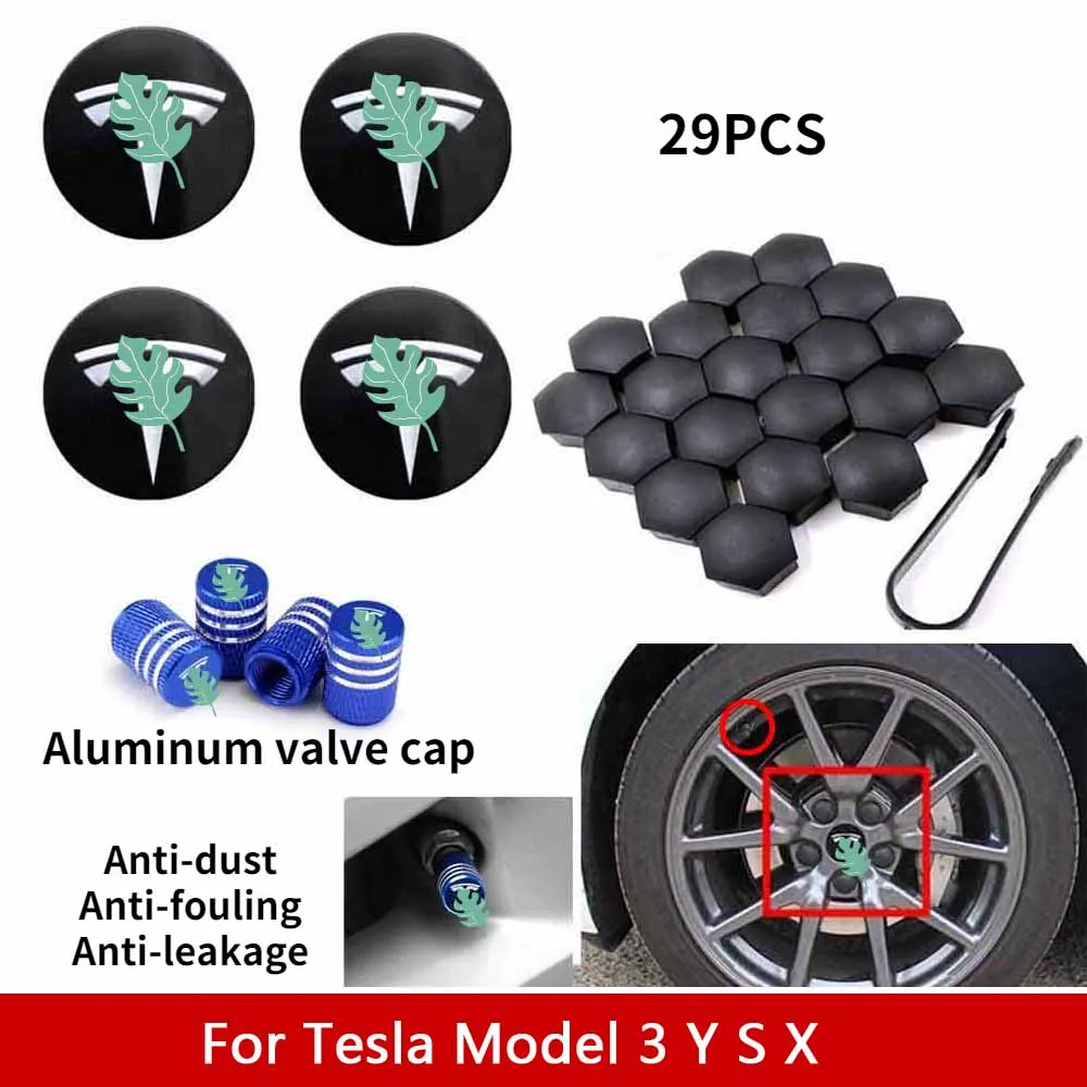 

Декоративная Центральная крышка s для Tesla Model 3/ S/ X/комплект колпачков на колесо с логотипом, декоративная крышка на шины Tesla badge, наконечник, к...