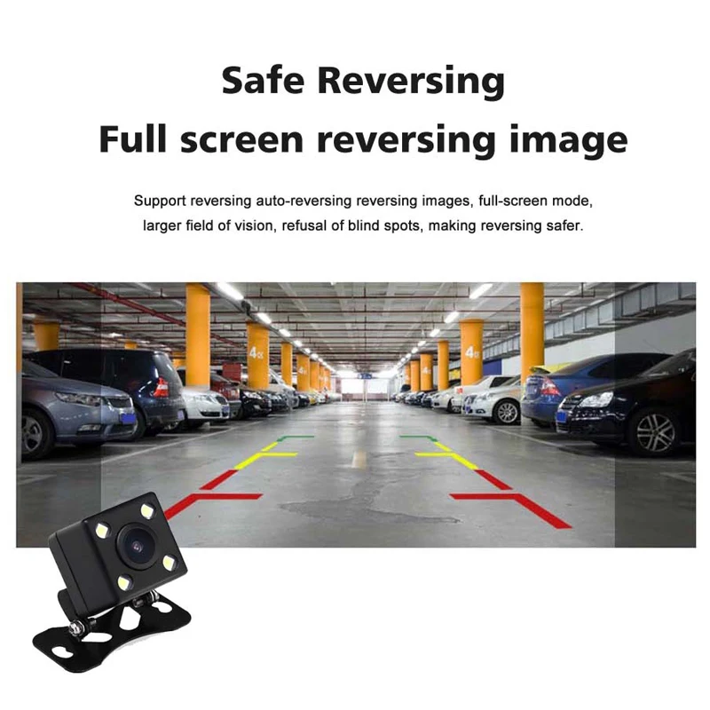 Tefanball 4G ADAS Car DVR Android Rear View Camera HD 10 inches Full IPS Touch Screen Dash Cam GPS Navi Dual Lens Video Recorder