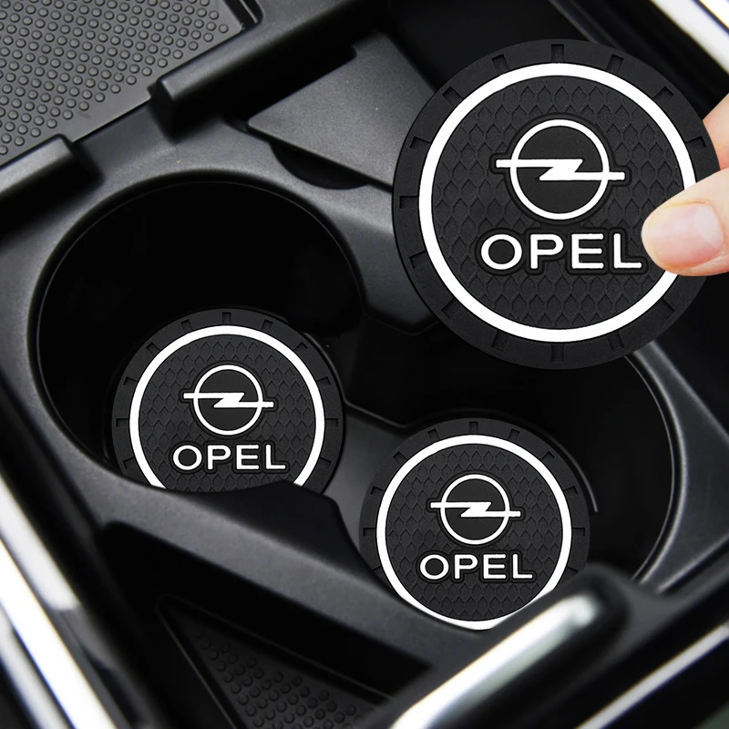 

2PCS Car Coaster Cup Holder Non-slip Mat Car Styling Personality Interior For Opel Astra H G Corsa Insignia Antara Meriva Zafira