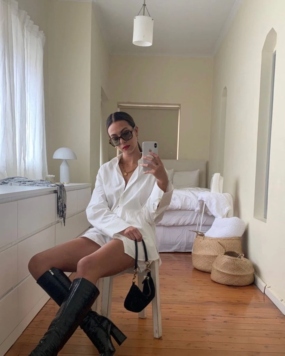 

2021 Summer Casual Women Tracksuit Shorts Set Long Sleeve BlouseLoose Tops And High Waisted Mini Shorts B450