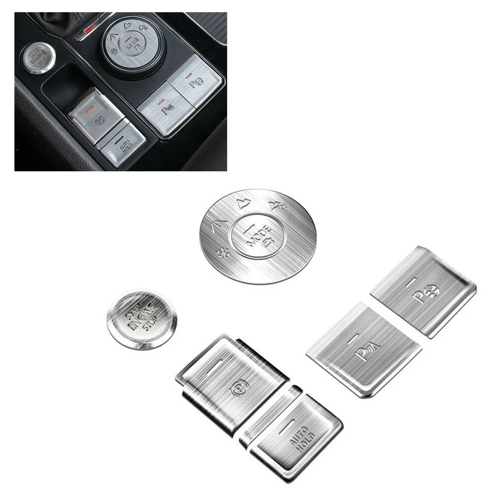 

8Pcs Console Button Switch Sticker Cover Trim Aluminum Alloy Button Switch Sticker