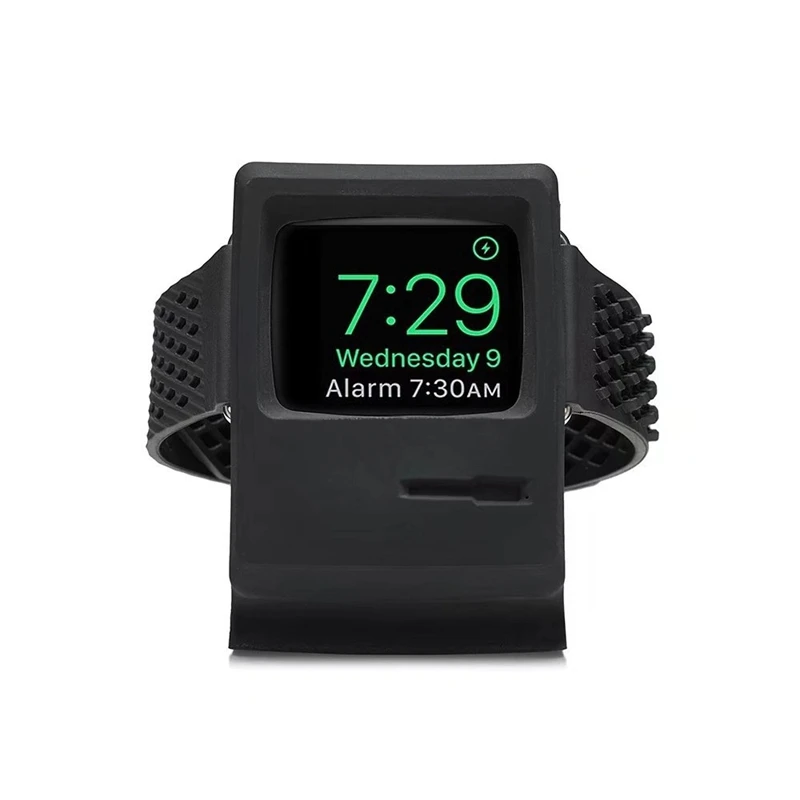 Подходит для Apple 1234 поколения IWatch часы зарядка силиконовый Ретро кронштейн