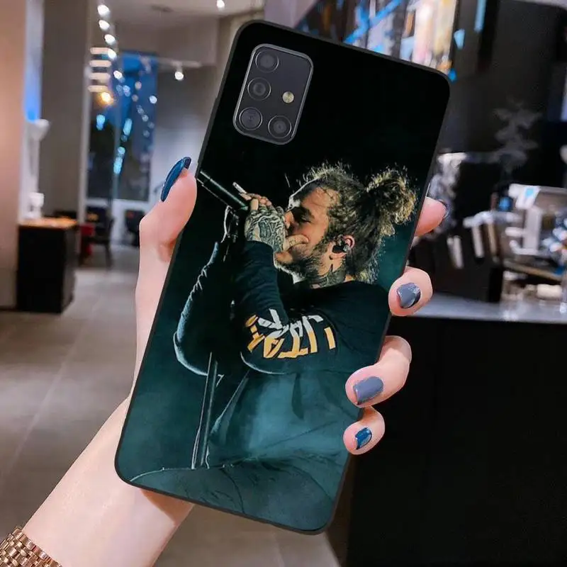 Чехол для телефона Post Malone Beerbongs Samsung S20 plus Ultra S6 S7 edge S8 S9 S10 5G lite 2020 | Мобильные