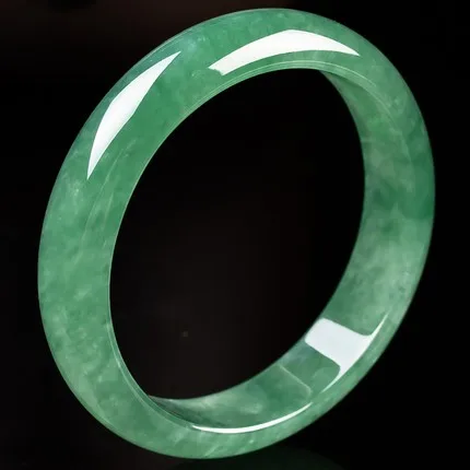 

Zheru Pure Natural Myanmar Jade A-Class 54-62mm Ice Dark Green Bracelet Exquisite Princess Bracelet Send Certificate