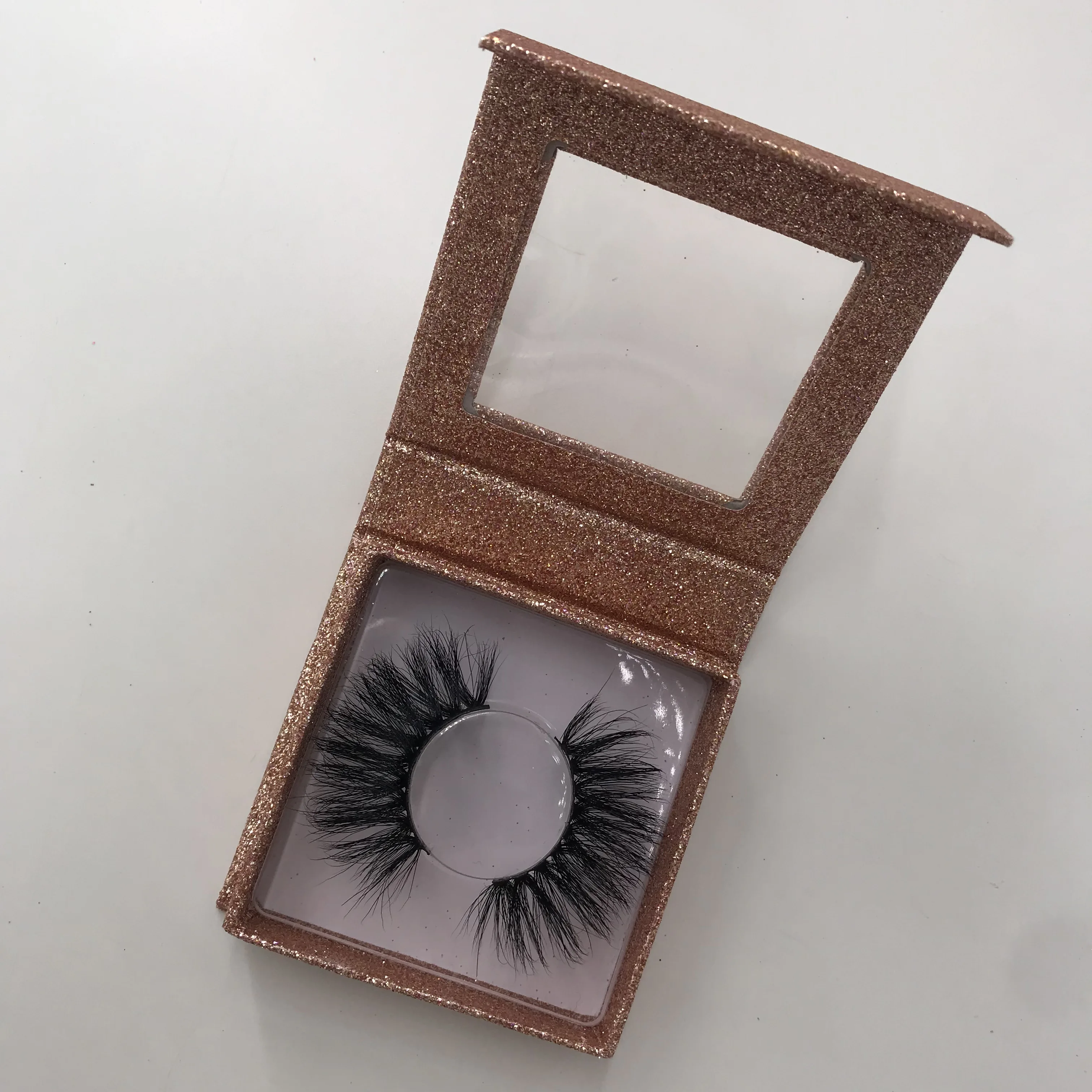 6 парт/лот 25 мм 5D норковые ресницы дешевые высококачественные под заказ блестящая