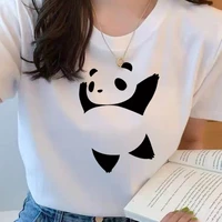 t shirt white tops female tops dancing panda printed t shirt women 90s graphic t shirt o neck girl short sleeve harajuku