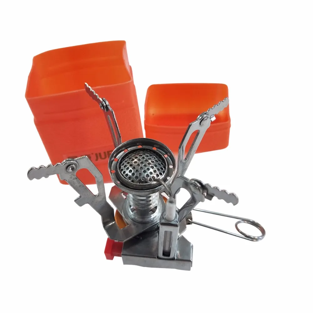 Новинка уличная газовая горелка JUFIT для пикника плита кемпинга суперлегкая