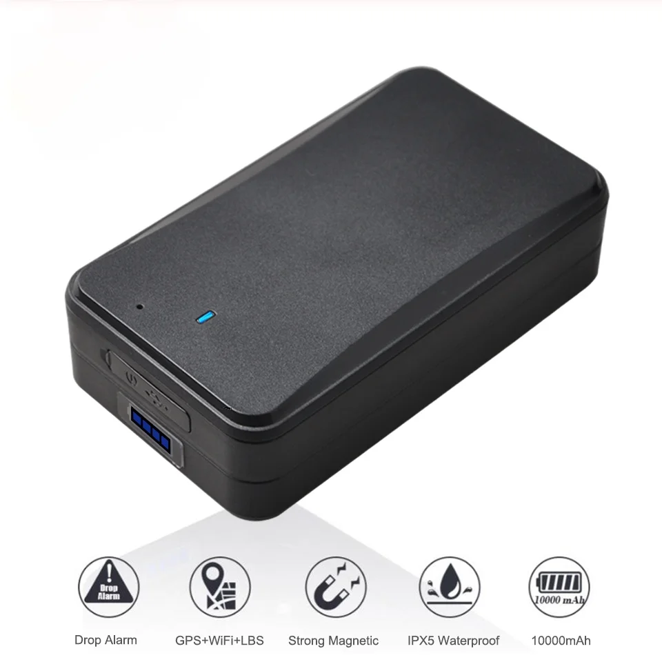 

AT4 Magnetic GPS Tracker Anti-Theft GSM Waterproof IP65 Asset Locator with 10000mAh Real-Time Tracking APP for Google Map