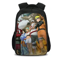 pikurb anime ninja narutoes uzumaki kakashi backpack school notebook travel bag gifts for kids friends
