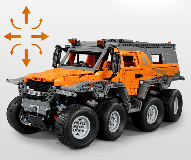 Радио пульт дистанционного управления автомобиля техника Siberia Avtoros shaman 8x8 ATV строительный блок с светильник 2,4 ГГц RC игрушки коллекция с светильник