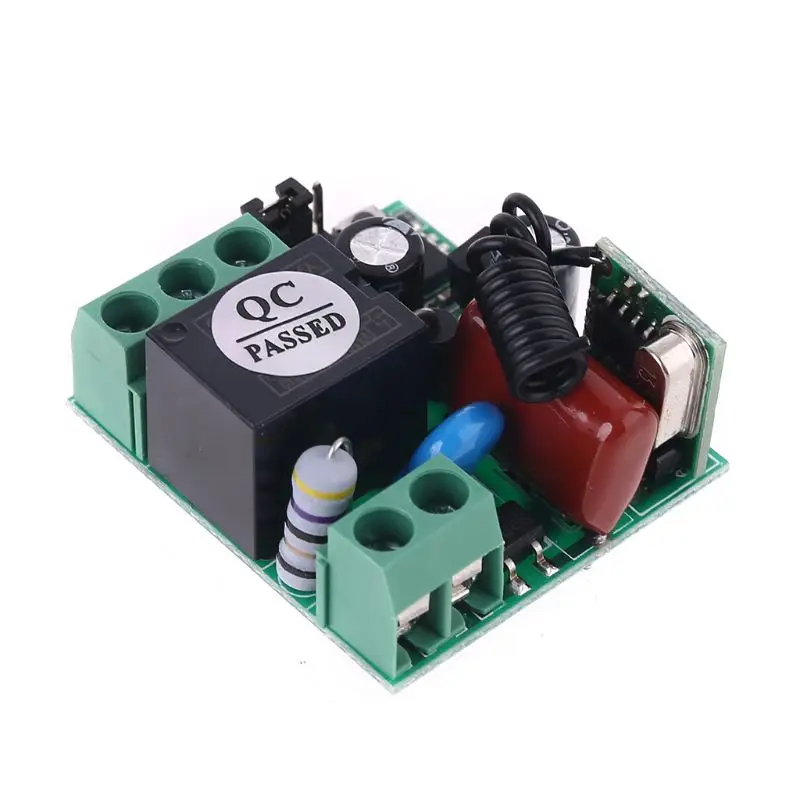 1CH 220V 315MHZ 433MHZ + SF02 2 водонепроницаемые кнопки беспроводной пульт дистанционного