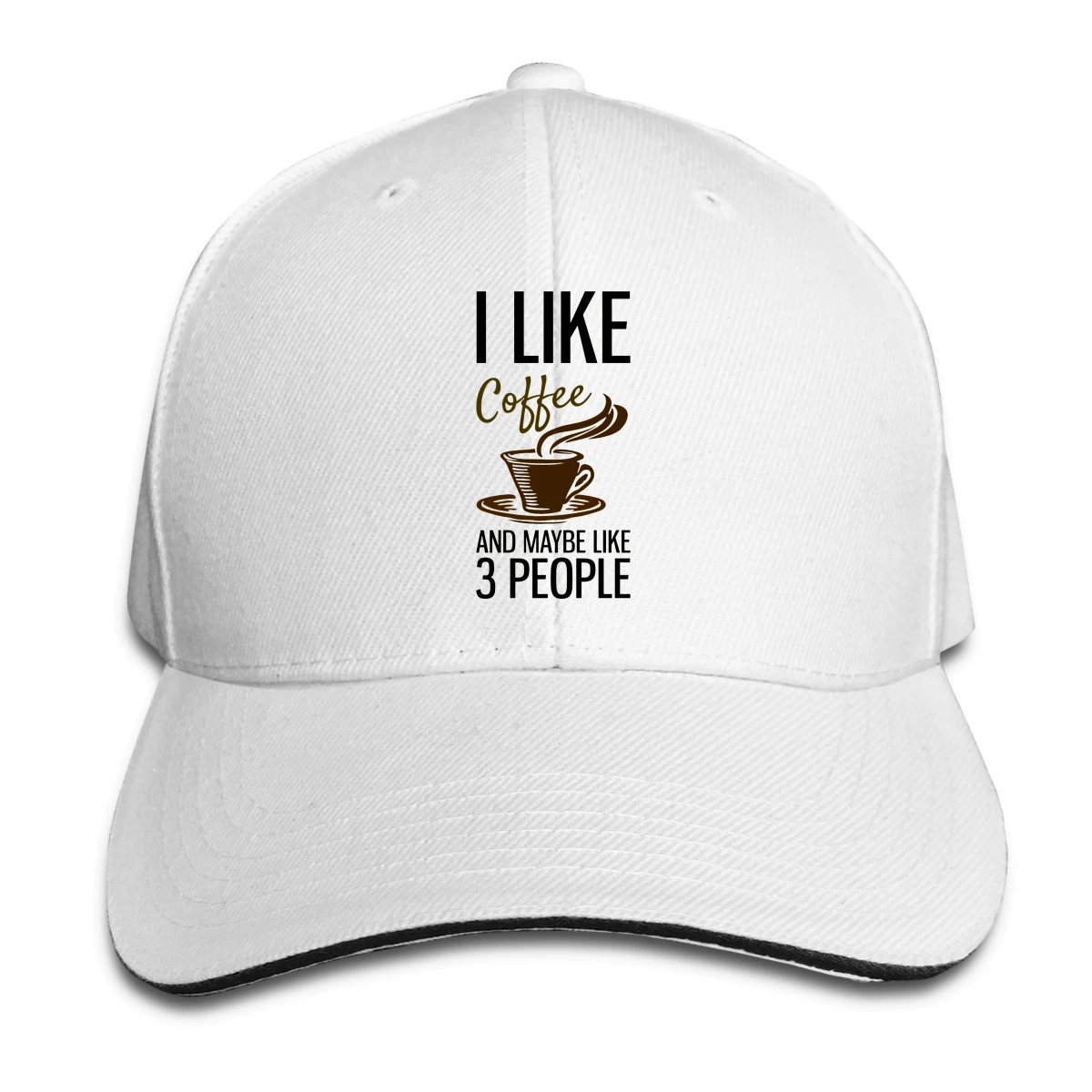

I Like Coffee And Maybe 3 People man womens Fashionable breathable Trucker Hat