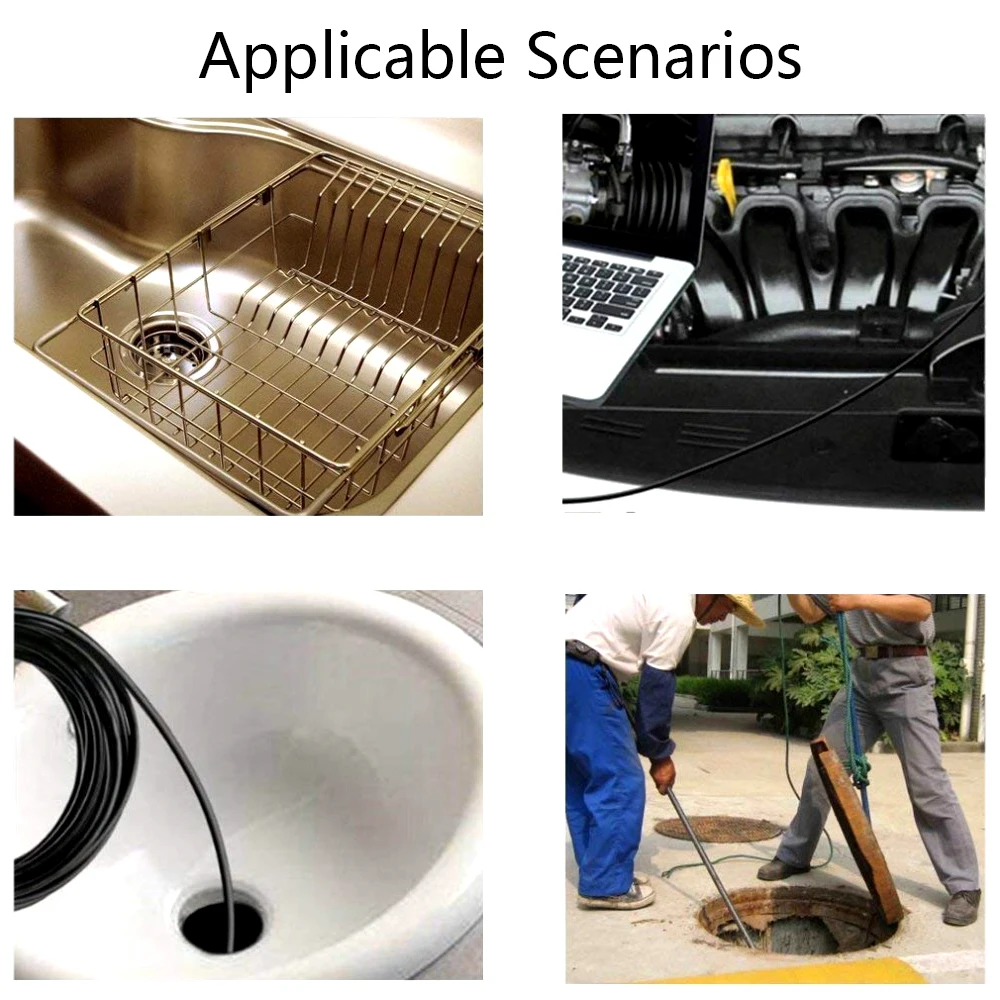 

High Quality HD USB Endoscope Camera 5.5mm With 6 LED 1/2/5M Cable Waterproof Inspection Borescope For Android PC