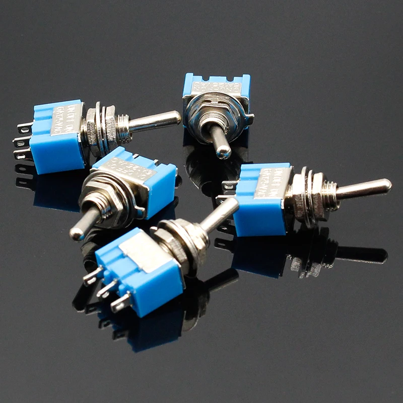5 шт./лот мини-переключатели 3 Pin SP3T вкл. ВЫКЛ. 6A 125 В 3A250VAC хорошее качество |