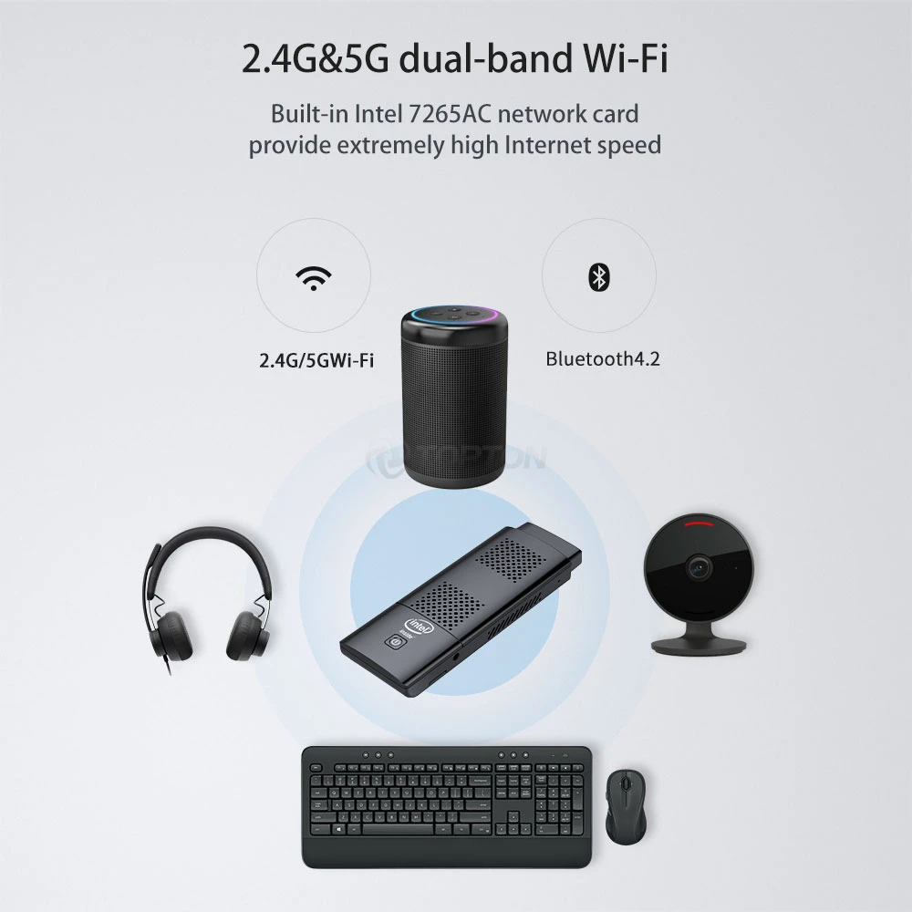 Мини-ПК Intel Celeron J4125 8 Гб LPDDR4 128G/256G eMMC 5 1 Bluetooth HDMI2.0 Win10 Linux карманный мини-ПК |