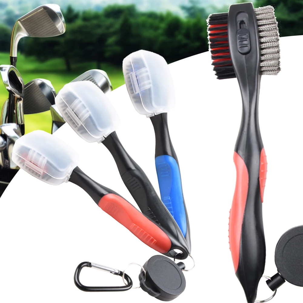 Club Brush Golf Groove Cleaning Brush 2 Sided Golf Putter Wedge Ball Groove Cleaner Kit Cleaning Tool Golf Accessories