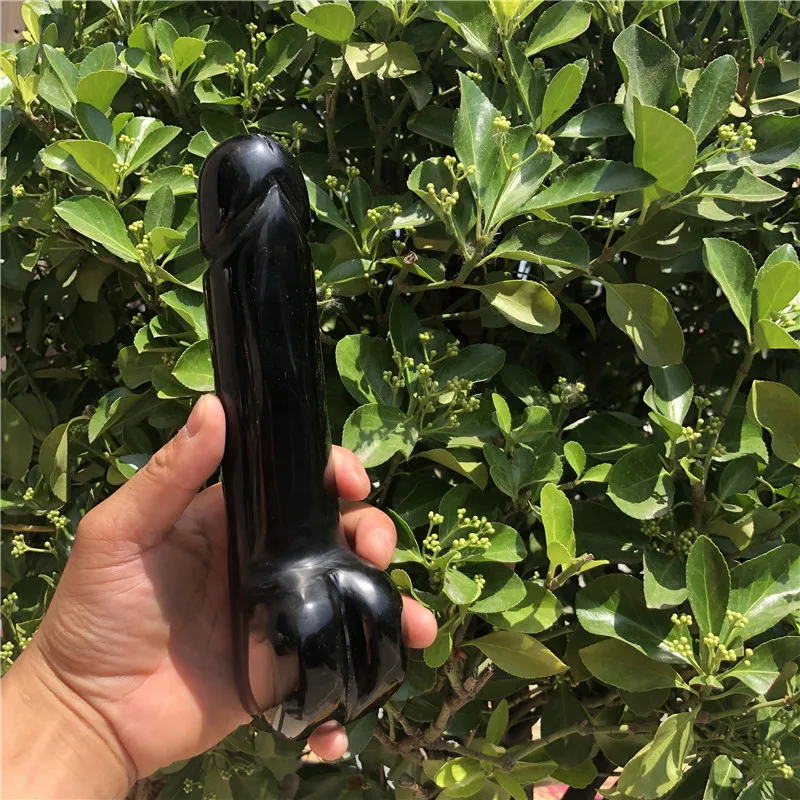 Precio Palo De Masaje Tallado A Mano, Cristal De Obsidiana Natural, 1 Uds.