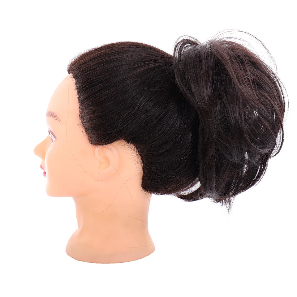 AILIADE синтетический эластичный прямой пончик-шиньон резинка для волос обертка