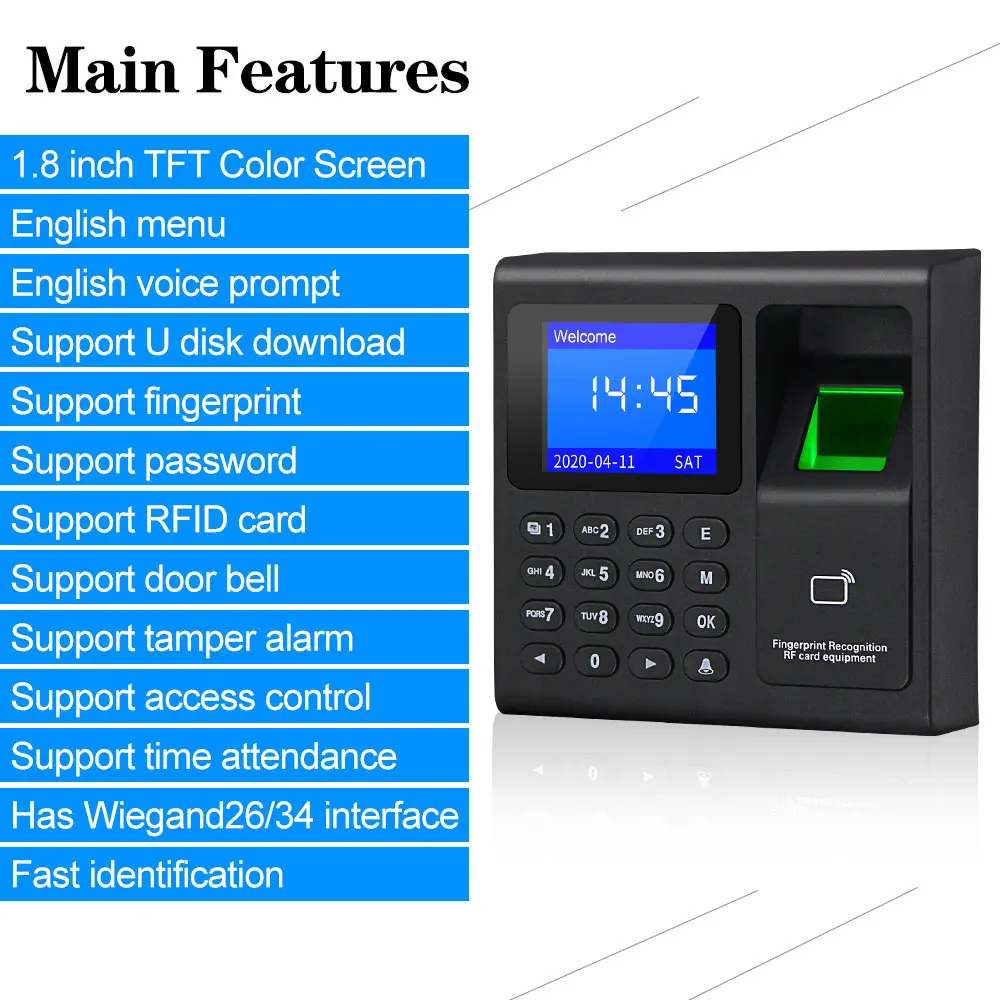 rfid fingerprint biometric access control system kit rfid card reader keypad power supply 12v electronic door locks 10 keys free global shipping