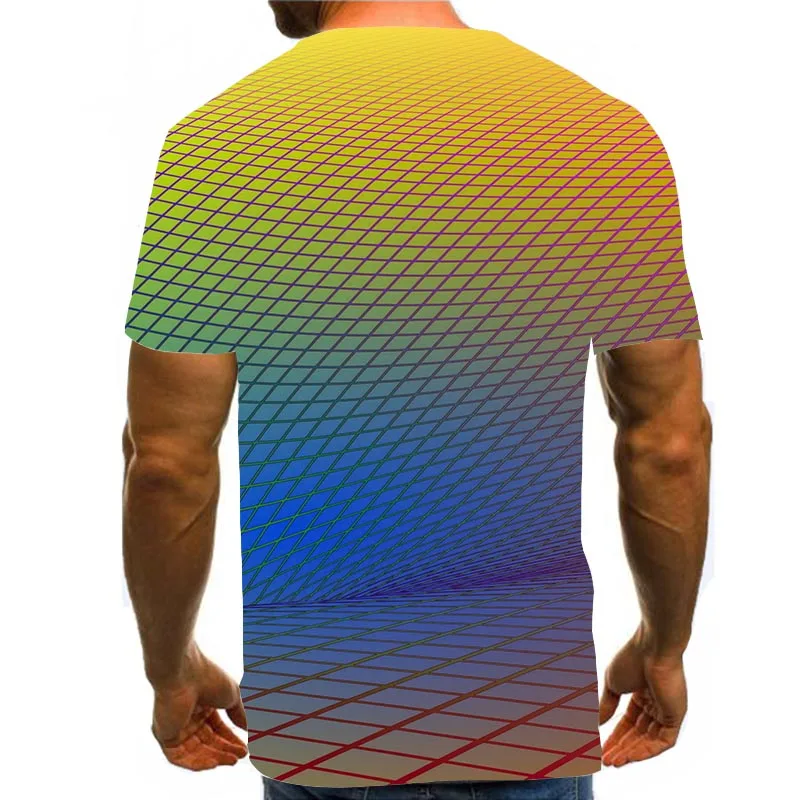 

Men's Graphic T Shirts 3D Print Shirt Pattern Tops Abstract Tees Yellow