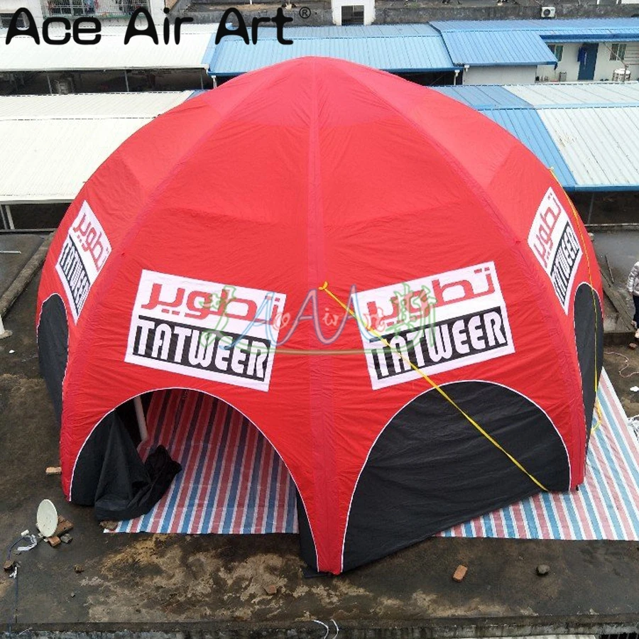 10 м Диаметр 8 ног полного покрытия надувные палатки арки воздушные шары с