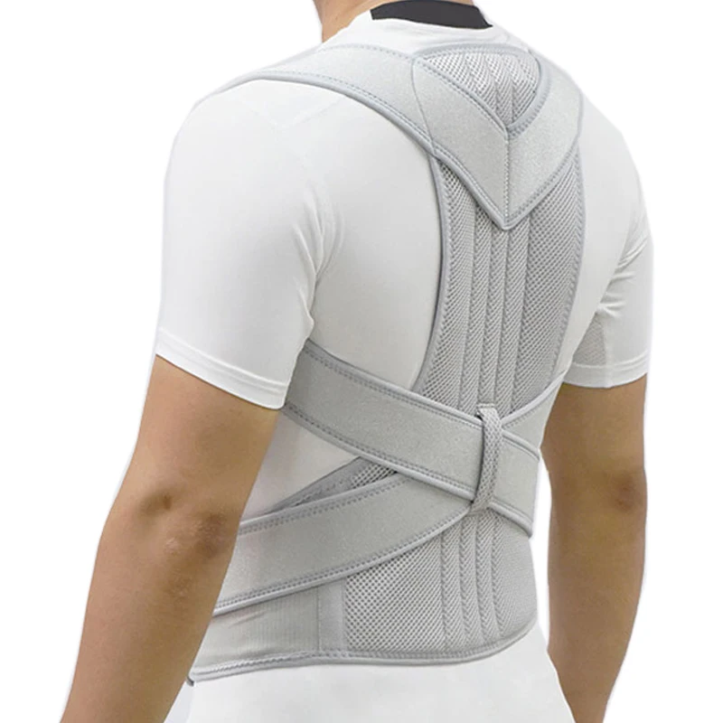Серебряный пояс Ортопедический Корсет боли в спине осанка корректирующий жилет