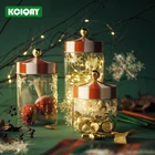 Креативная цирковая карусель, стеклянная банка для хранения, герметичная емкость для хранения печенья, кофе, сахара, рождественские контейнеры для хранения продуктов