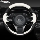 Кожаный чехол для Kia K5 Optima чехол рулевого колеса автомобиля, черный, натуральная, белая, 2014