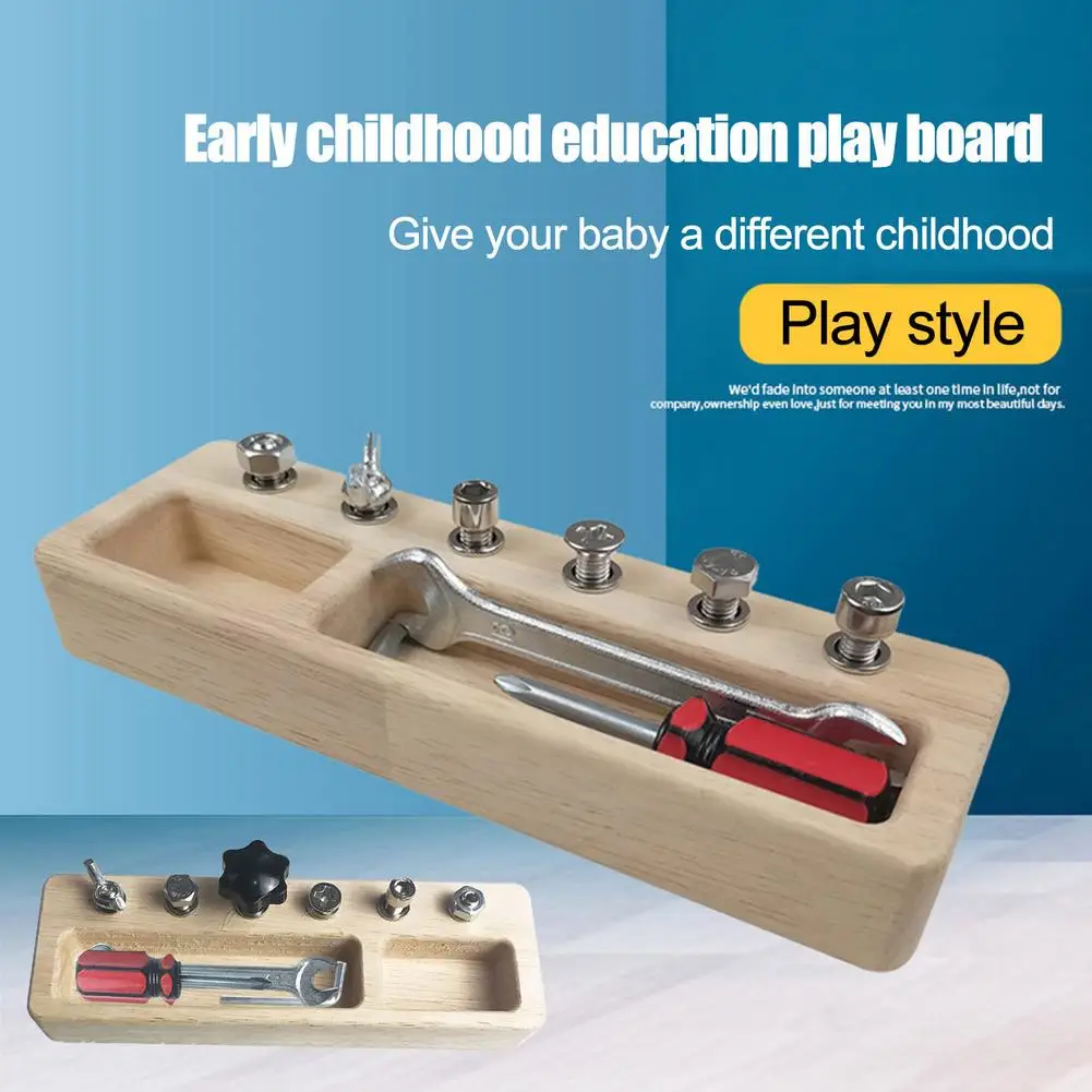 

Wooden Montessori Material Sensory Toy Screw Bolts Set Montessori Educational Wooden Toy For Children Juguetes Montessori