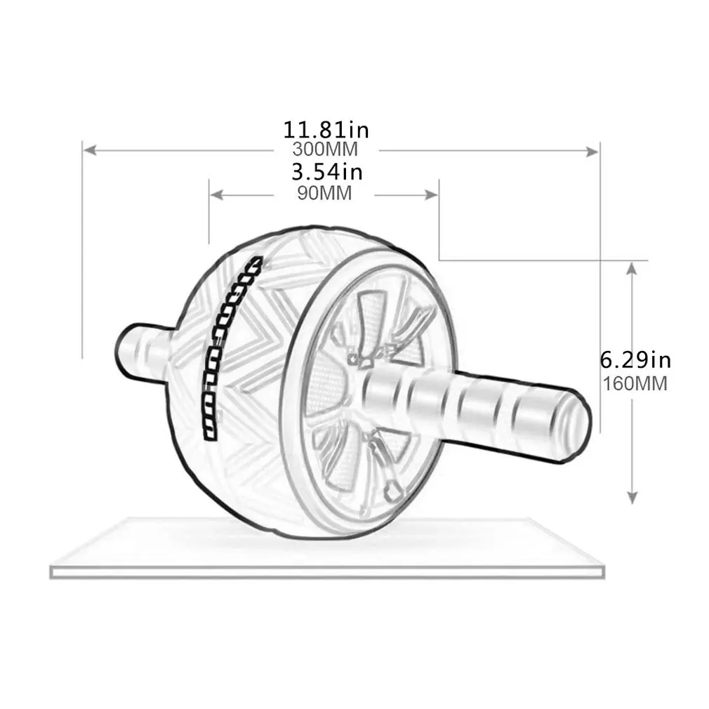 

Easy To Assemble Single / Double Wheel Ultra-quiet Abdominal Muscle Wheel Fitness Equipment Thin Waist Abdominal Sports Wheel