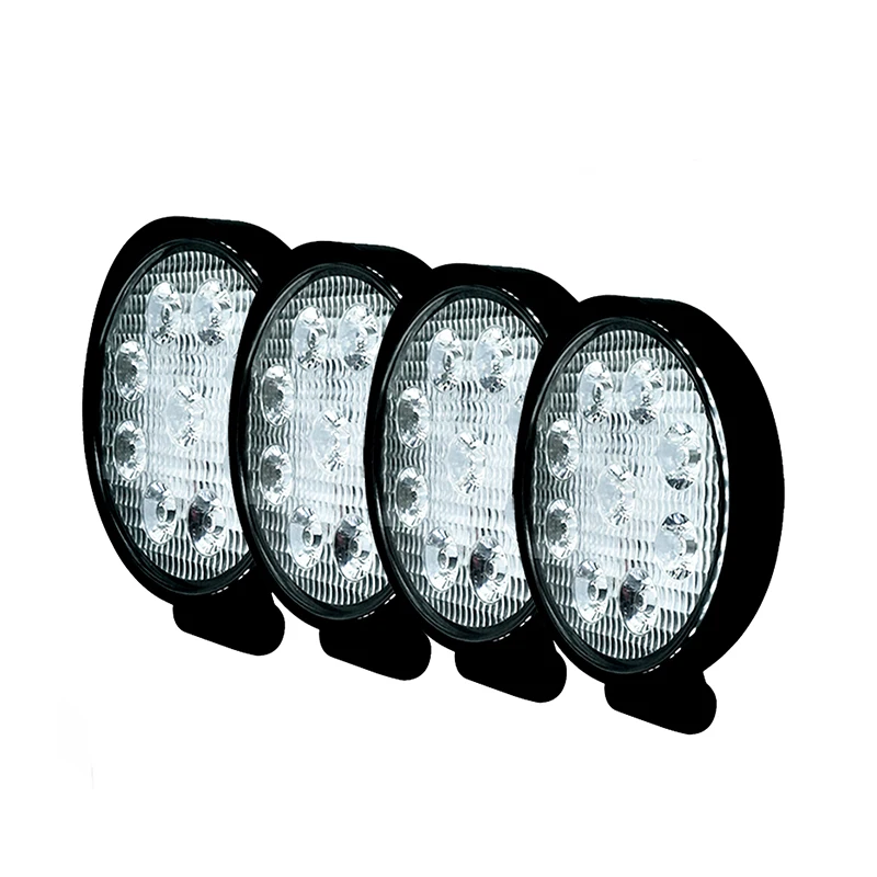 Светодиодная панель рабочего освещения, 27 Вт, 42 Вт, 48 Вт, для внедорожников, грузовиков, тракторов, лодок, прицепов, внедорожников, квадроциклов, прожекторная Светодиодная панель, фасветильник головного света, аксессуары