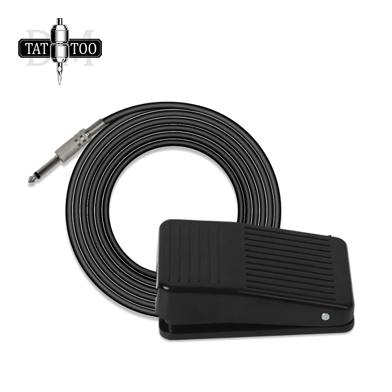 

Black Compact Tattoo Foot Switch Bevel Anti Slip Tattoo Foot Pedal with Power Cord for Tattoo Machine