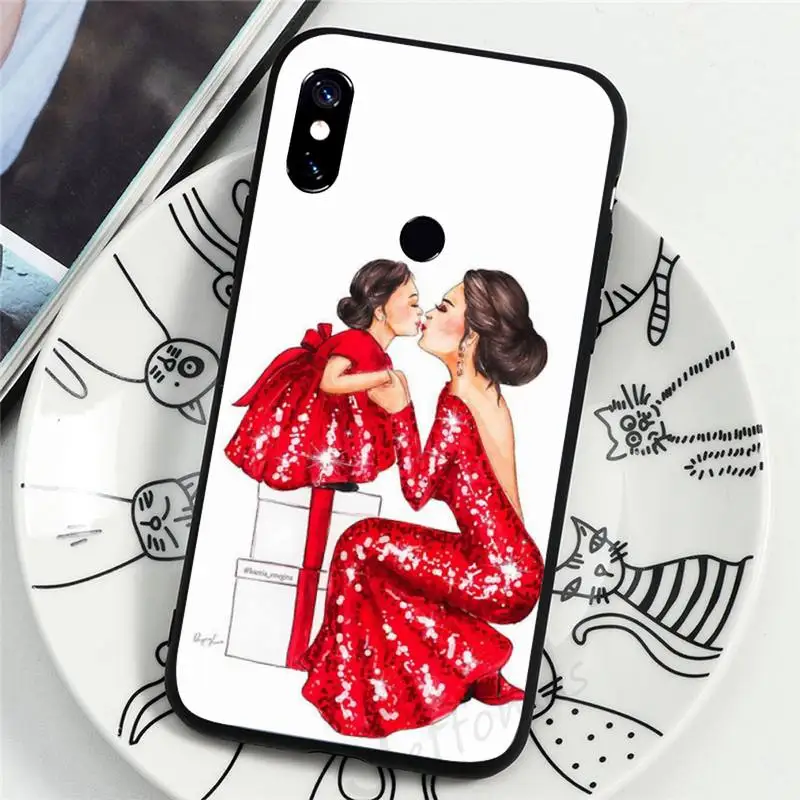 

Super Mama baby cute love Phone Case For Xiaomi Redmi 4x 5 plus 6A 7 7A 8 mi8 8lite 9 note 4 5 7 8 pro
