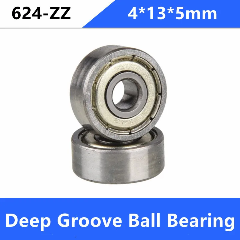 500pcs/lot 624 624Z 624ZZ 4x13x5mm miniature radial ball bearing shielded deep groove bearings 4*13*5mm | Обустройство дома