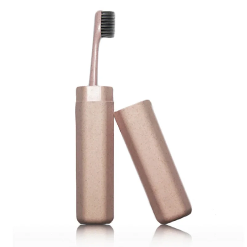 Креативные взрослые мягкие Зубная щётка Портативный Пшеничная солома для чистки