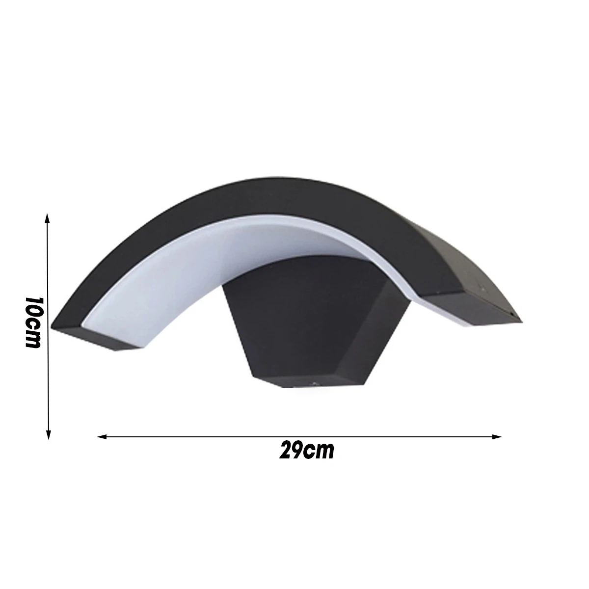 

15W 220V LED Wall Lamp Waterproof IP54 Garden Yard Outdoor Lighting Warm White Light Curve Porch Lights Acrylic+Aluminum