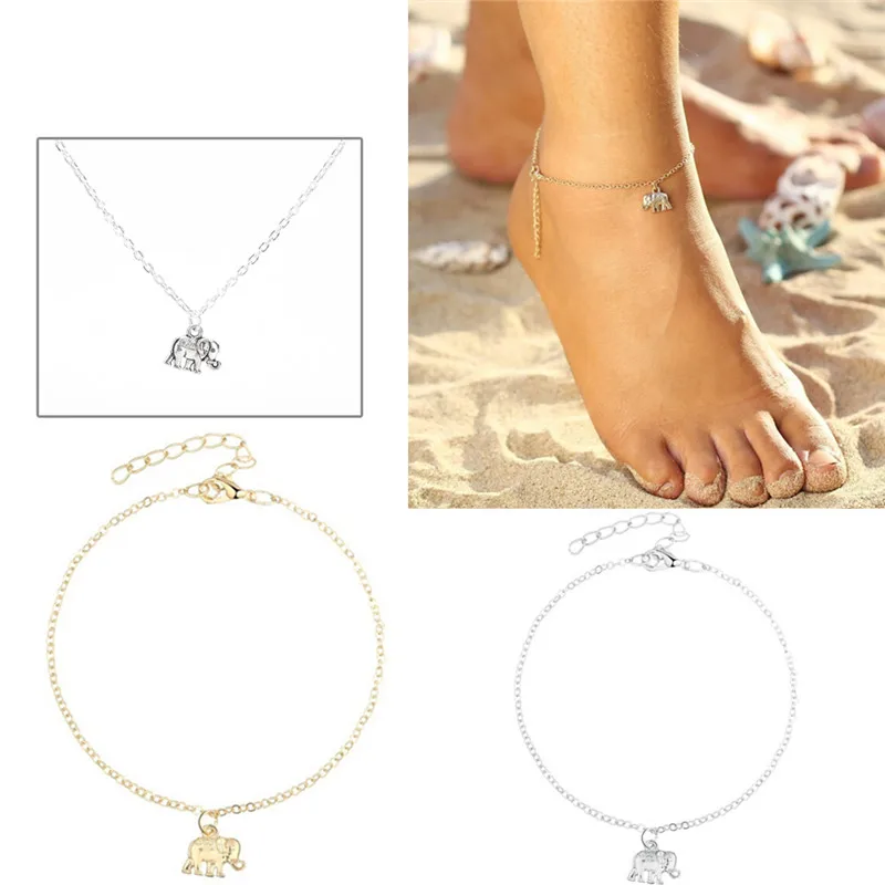 Новинка серебряный золотой браслет на лодыжку очаровательные украшения для ног