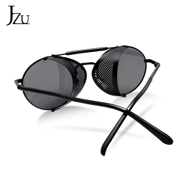 

Retro Round Metal Sunglasses Steampunk Men Women Brand Designer Glasses Shades UV Protection